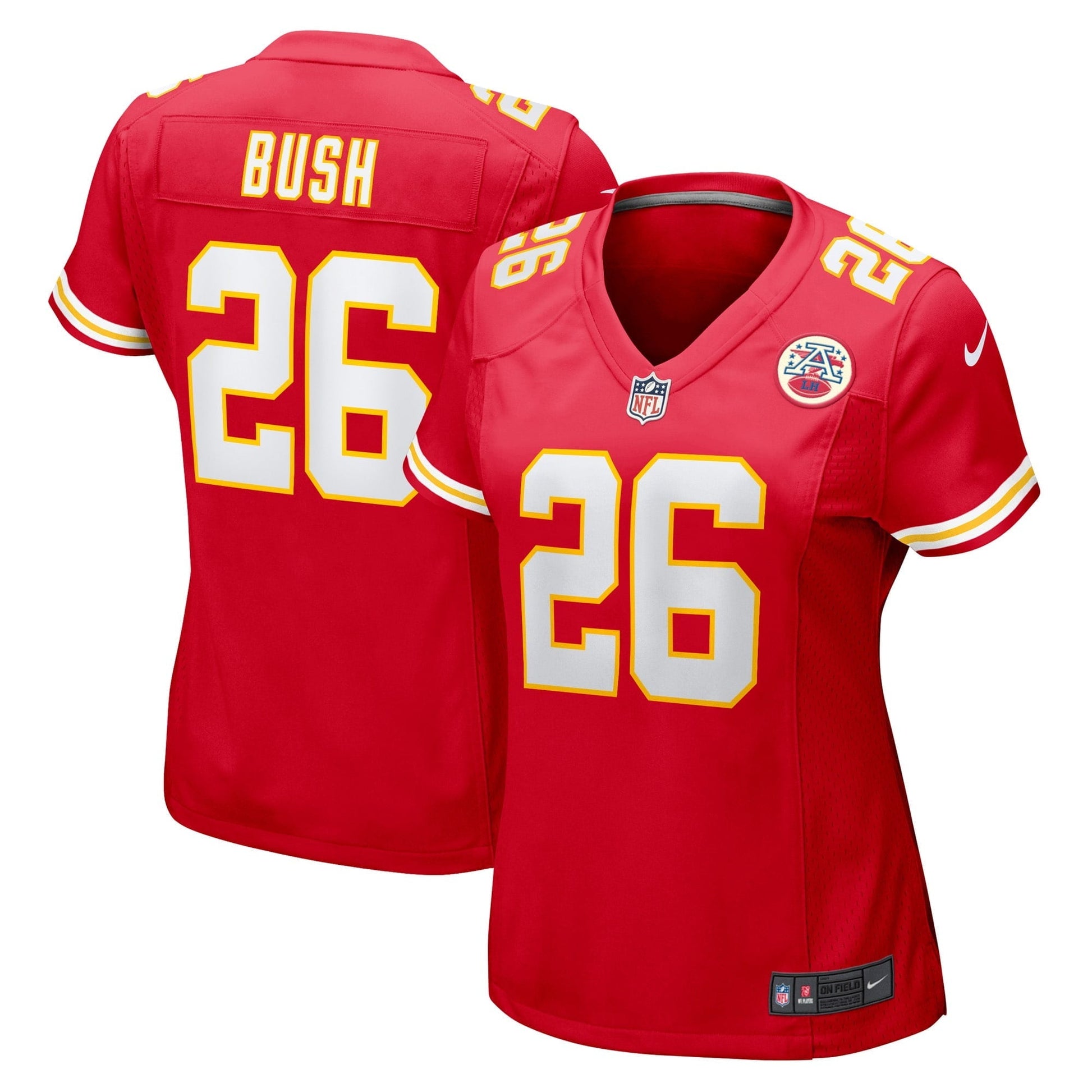 Women's Nike Deon Bush Red Kansas City Chiefs Game Player Jersey – Outfit  Adventure Jerseys